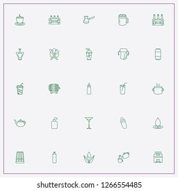 icon set about drink with keywords cigars, night club and beer box