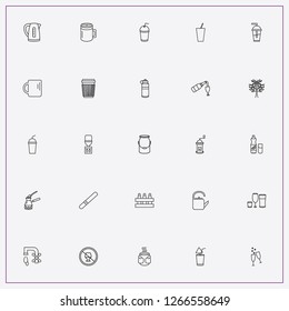 icon set about drink with keywords cocktail, juice cup and champagne