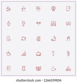 icon set about drink with keywords beer tank, juice cup and cocktail