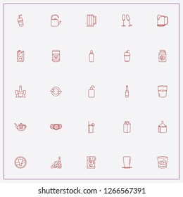 icon set about drink with keywords tea pot, apple juice and camping tea pot