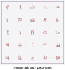icon set about ecology with keywords plant root, sprayer and cactus tree