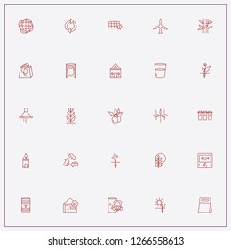 icon set about ecology with keywords apple branch, street recycle bin and bag