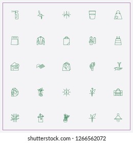 icon set about ecology with keywords bamboo, sun battery and global warming