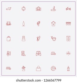 icon set about ecology with keywords earth disasters, bag and radioactive barrel