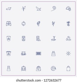 icon set about ecology with keywords camping tent with compass, recycle sign and bird