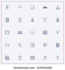 icon set about education with keywords spleen, laptop and student