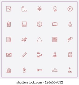 icon set about education with keywords mobile phone keyboard, cobra and ruler