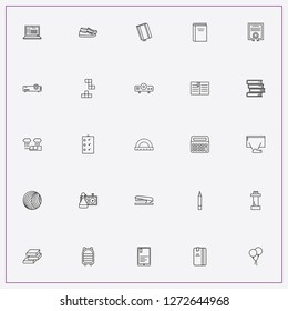 icon set about education with keywords book, pencil and laptop