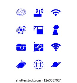  icon set about factory, standard, information and signal vector set