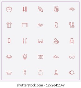 icon set about fashion with keywords mittens, barber and earring