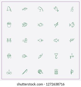 icon set about fishing with keywords swordfish, fishing boots and competition fish