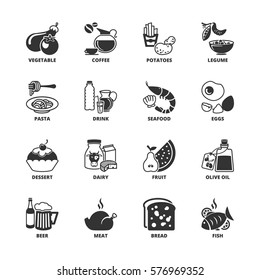 Icon set about food and drink