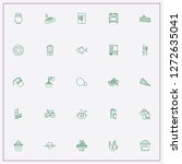 icon set about food with keywords multi cooker, chucken leg and stall