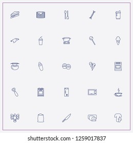 icon set about food with keywords bar shaker, goose and sandwich