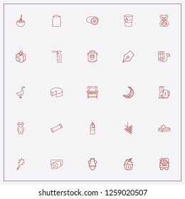 icon set about food with keywords cheese, barbecue stand and bottle
