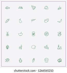 icon set about food with   mixer, ant and cup cake