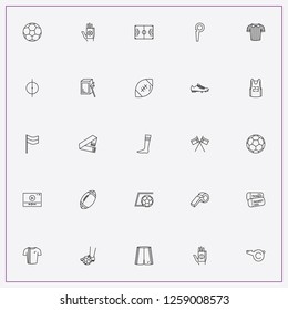 icon set about football with keywords football warning yellow card, whistle and soccer field center
