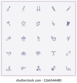 icon set about gardening with keywords lawn mover, cutter and plant root