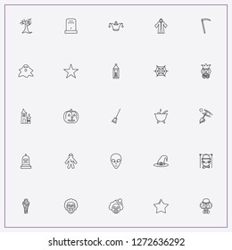 icon set about halloween with keywords star, halloween pumpkin and carnival hat