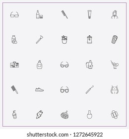 icon set about health with keywords cream tube, golf well and tampon hygiene