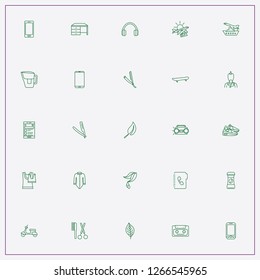 icon set about hipster with keywords sneakers, barber razor and electric scooter