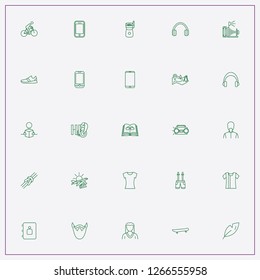icon set about hipster with keywords forest map, man with beard and phone book