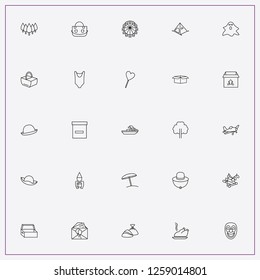 icon set about holiday with keywords yacht, candies and trees