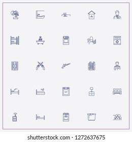 icon set about hotel with keywords bee house, hotel five stars and swimming pool ladder