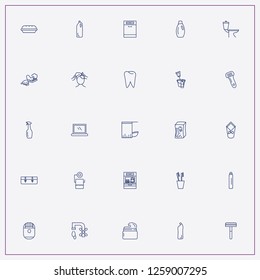 icon set about hygiene with keywords soaping head, household chemicals and toilet paper