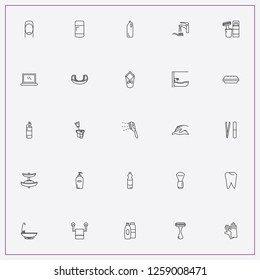 icon set about hygiene with keywords baby blanket, toilet paper and rag