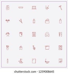 icon set about hygiene with keywords household chemicals, barber razor and nail file