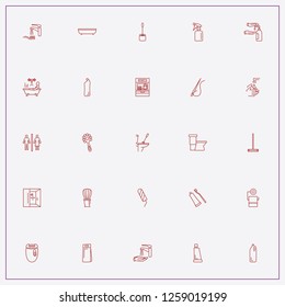 icon set about hygiene with keywords needle, taking bath and household chemicals
