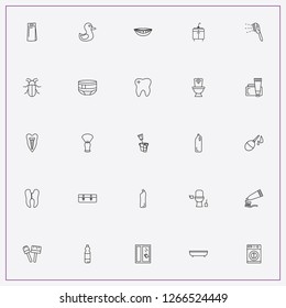 icon set about hygiene with keywords rag, enema and diaper