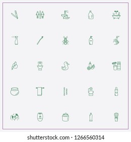 icon set about hygiene with keywords liquid soap, sauna candle and teeth brush