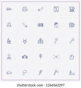 icon set about industry with camera observe control, cloud router and printer
