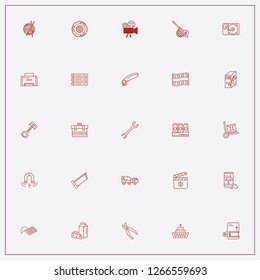 icon set about industry with keywords radioactive barrel, parcel trolley and server