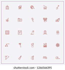 icon set about industry with keywords engine cylinders, crane and wrench