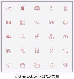 icon set about industry with keywords clapper board, clapper and pipe valve