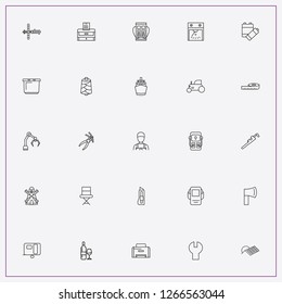 icon set about industry with  robotics, ship and wrench