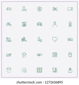 icon set about insurance with keywords family insurance, sale finished and heart