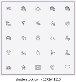 icon set about insurance with keywords insurance contract, insurance employee and accident insurance contract