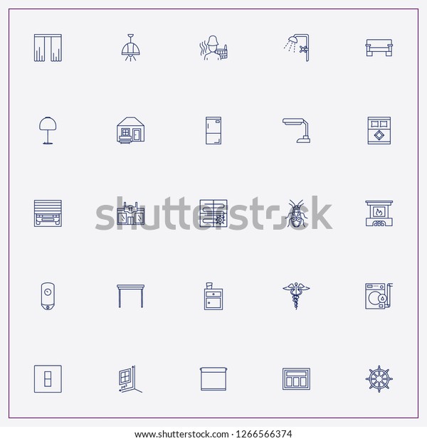 icon set about interior with keywords restaurant,\
pharmacy and electric\
boiler