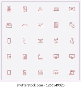 icon set about internet with keywords laptop chat, smart phone and television