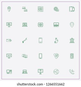 icon set about internet with keywords currency converter, phone and parcel tracking