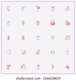 icon set about juice with keywords fresh juice, refresh and mango