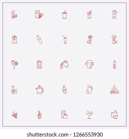 icon set about juice with keywords blender, juice glass and fresh juice glass