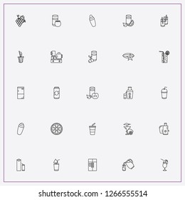 icon set about juice with keywords cocktail, juice jug and fresh juice