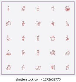 icon set about juice with keywords blender, mango and juice jug
