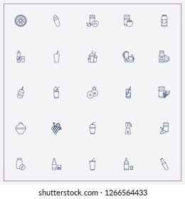icon set about juice with   vodka, tomate juice and juice glass