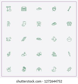 icon set about kids with keywords horse toy, float and candies